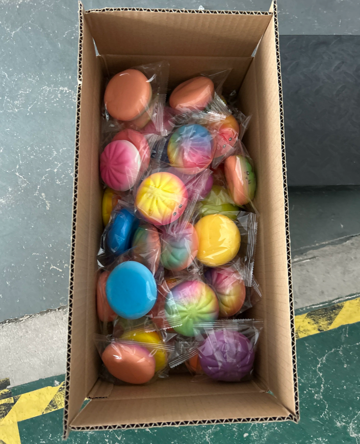 Squishy dumpling Squishy dumpling Toys gradient color with clear bag