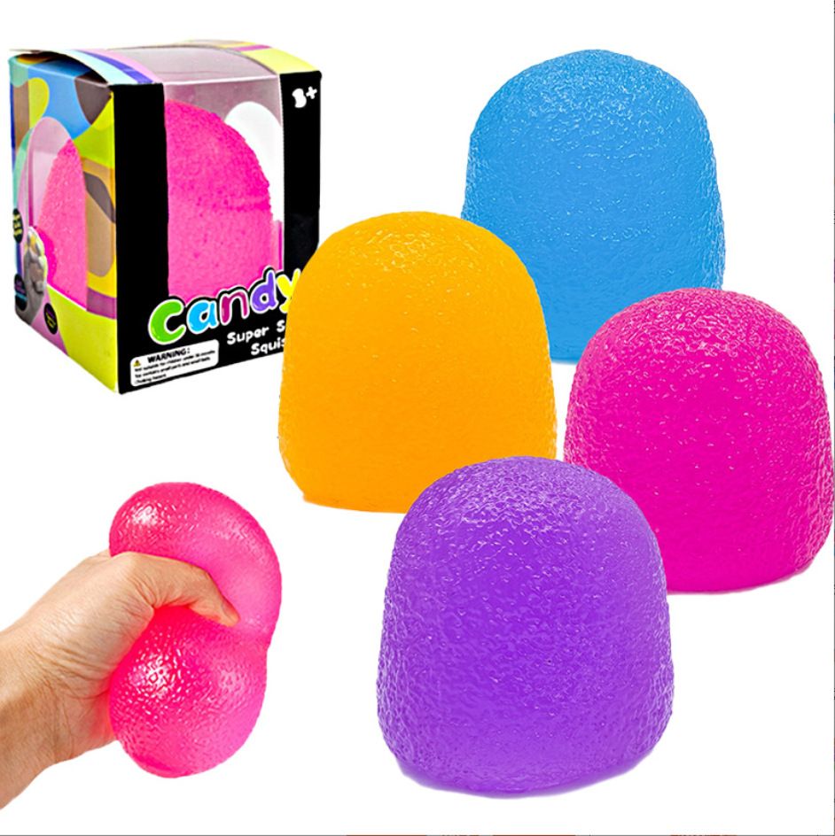 Squishy  Raindrop Candy Toys for Adults, Squishy Raindrop Candy Toys for Kids, Fidget Sensory Toy, Stretchy Stress Ball Squish Toys for ADHD