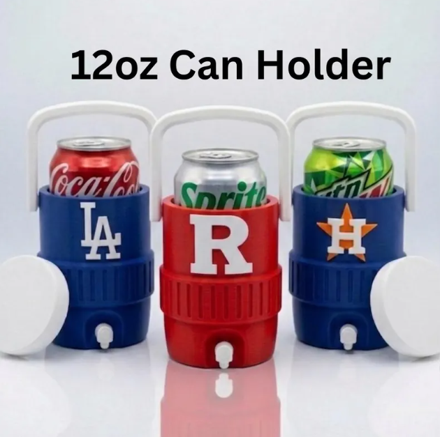 12 Oz Can Holder  with Handle, 3D Printed Reusable Beverage Grip for Beer, Suitable for A Variety of 12 Oz Canned Beverages and Beer