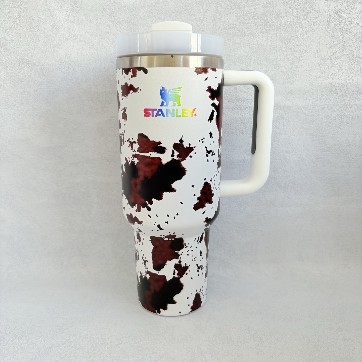 Quencher H2.0 Tumbler with Handle and Straw 40 oz | Cup Holder Compatible for Travel | Insulated Stainless Steel Cup | BPA-Free | Lilac