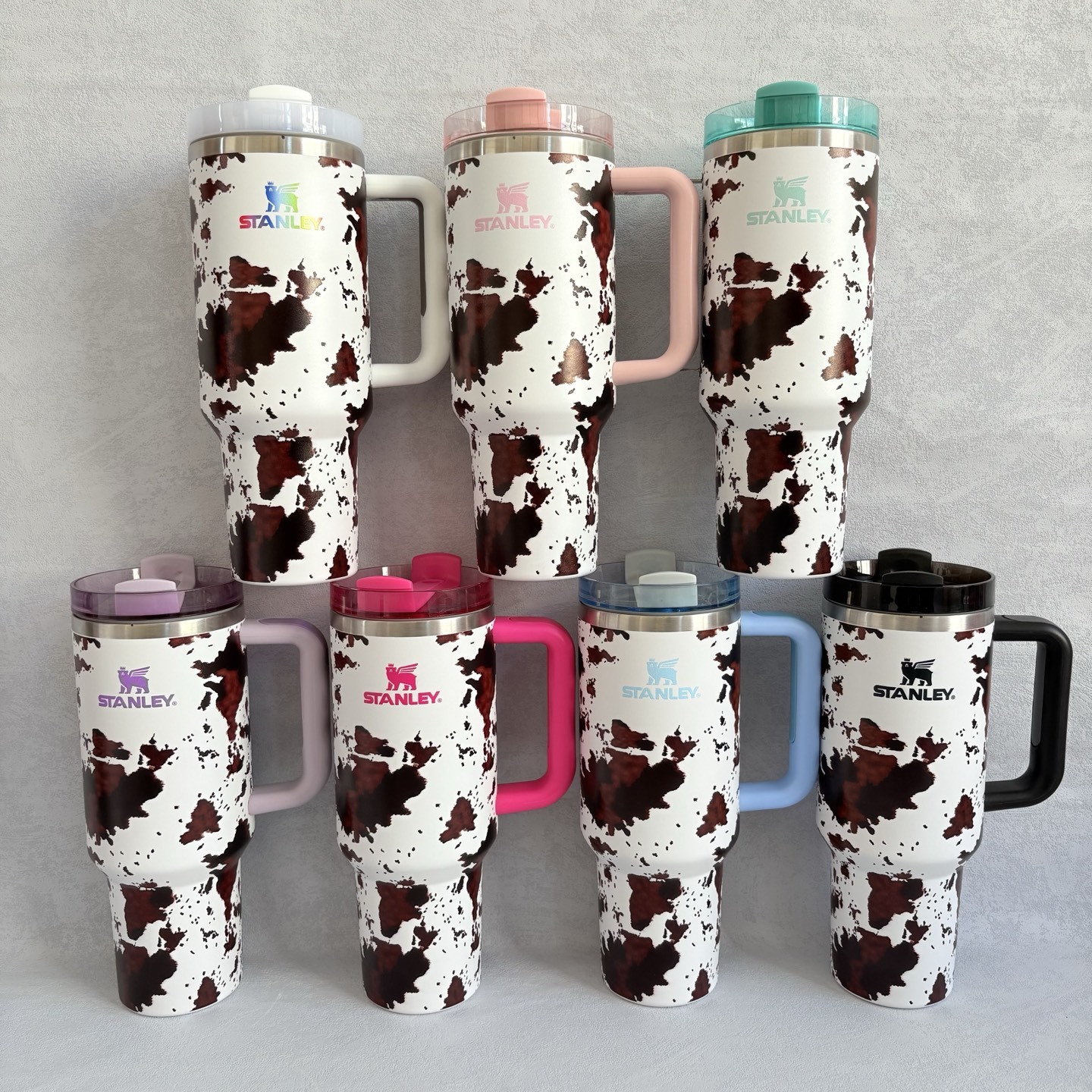 Quencher H2.0 Tumbler with Handle and Straw 40 oz | Cup Holder Compatible for Travel | Insulated Stainless Steel Cup | BPA-Free | Lilac