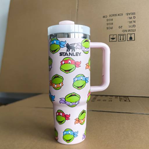 20 Pack China Warehouse 40oz Quencher Stanley Tumblers with Turtles