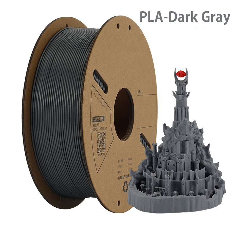 1000g PLA Filament 1.75mm Bundle, 3D Printer Filament Neatly Wound, Individually Vacuum Packed, 1000g Spool, 10 Rolls, ，mixed color