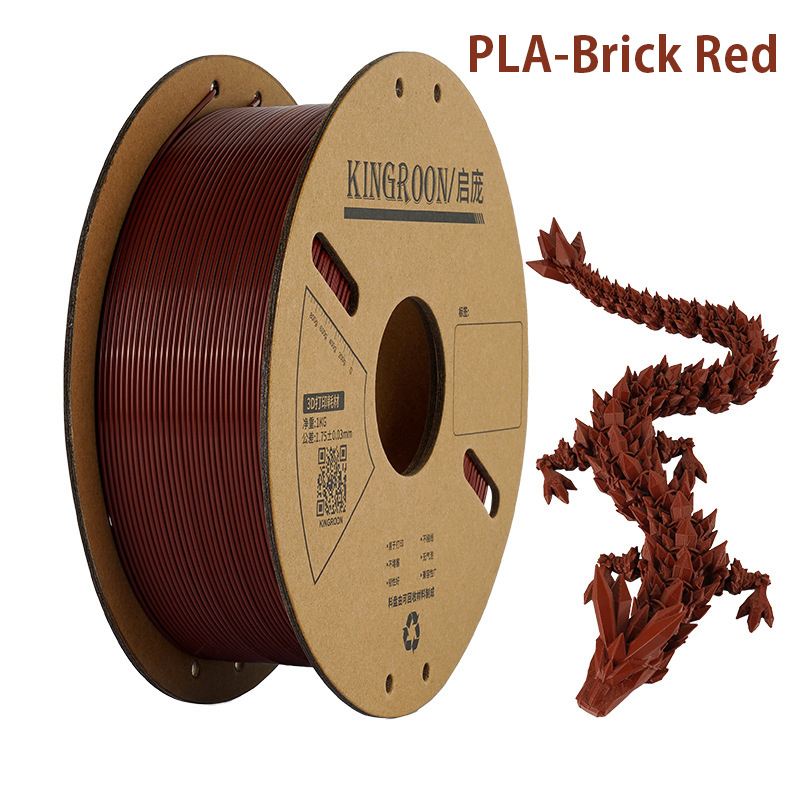 1000g PLA Filament 1.75mm Bundle, 3D Printer Filament Neatly Wound, Individually Vacuum Packed, 1000g Spool, 10 Rolls, ，mixed color