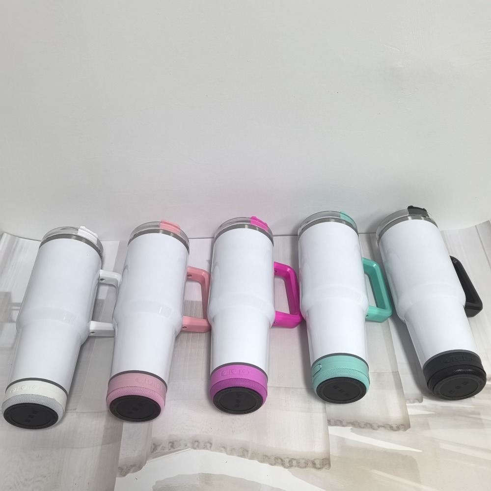 40oz sublimation Personalized Beach Bluetooth Tumbler Speaker