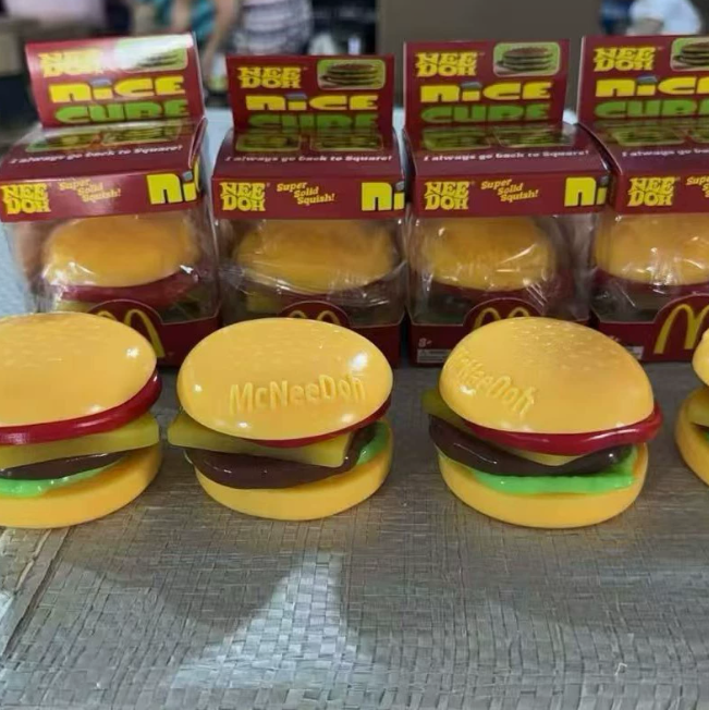 Squishy Burger - Peelable Layered Stress Relief Toy