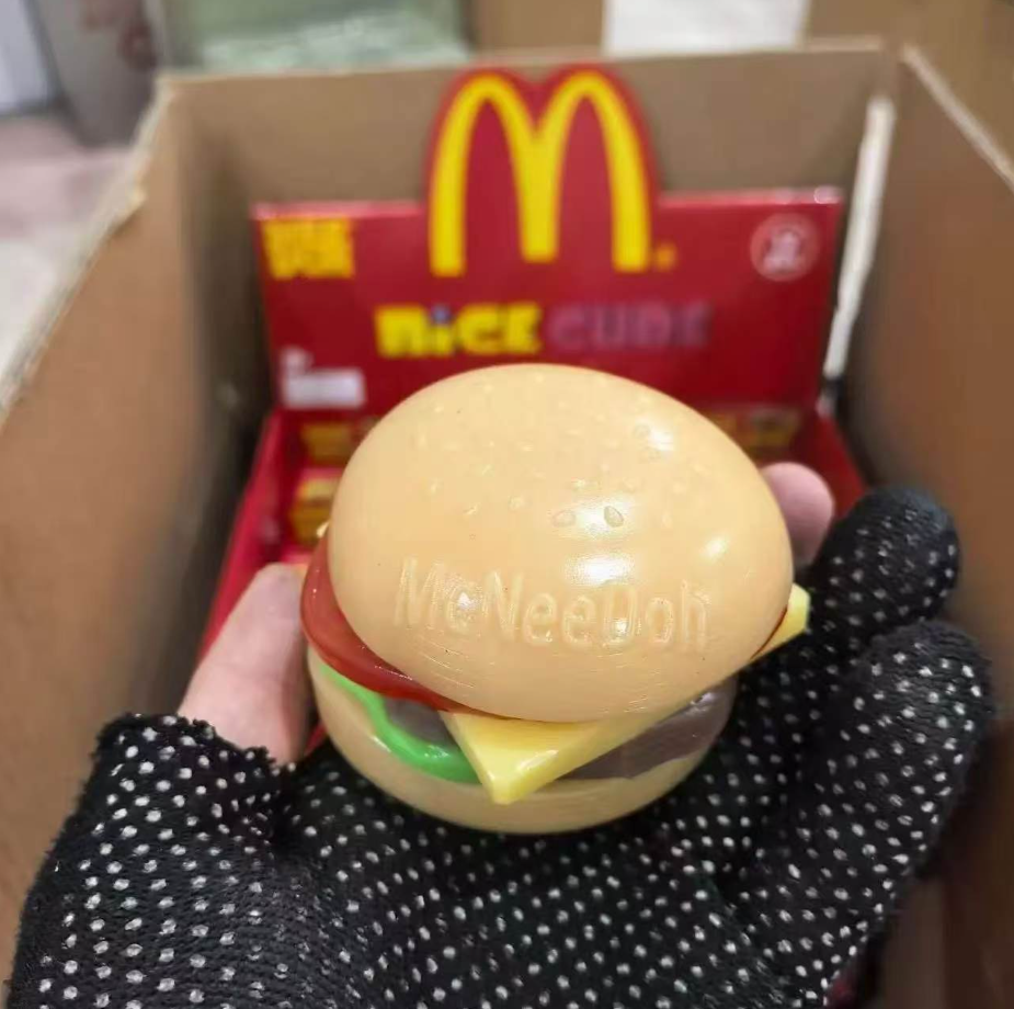 Squishy Burger - Peelable Layered Stress Relief Toy