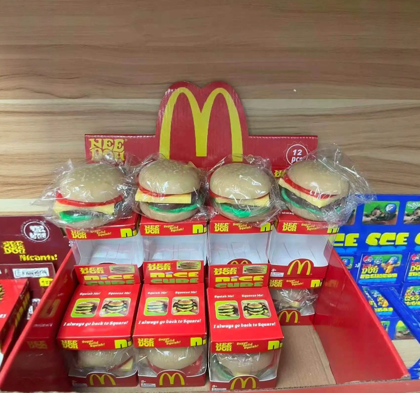 Squishy Burger - Peelable Layered Stress Relief Toy