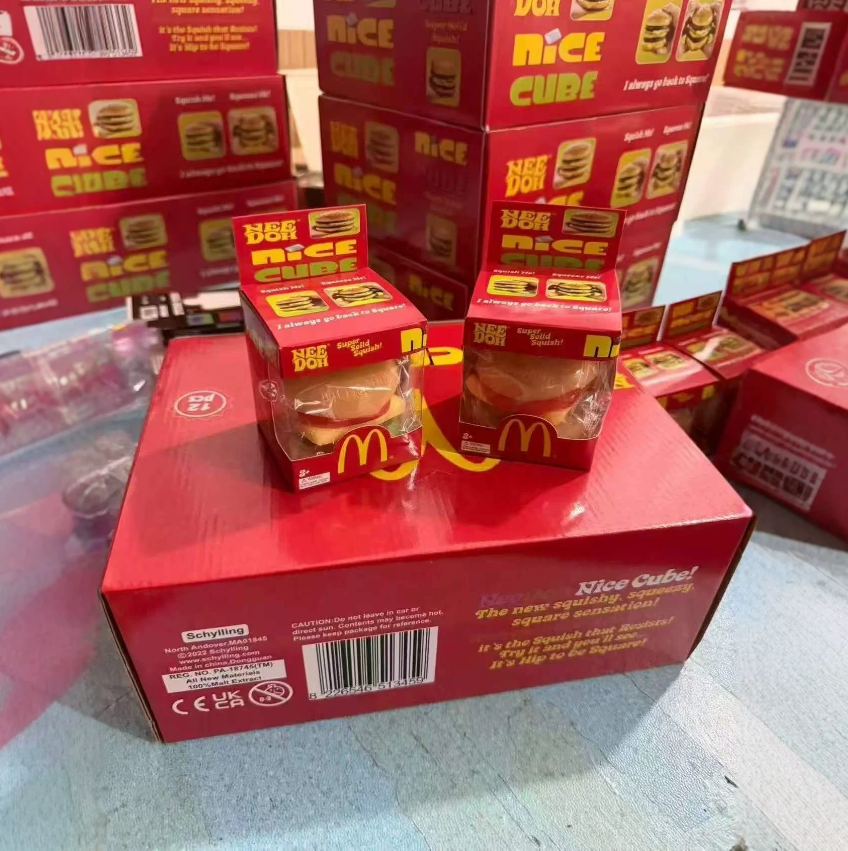 Squishy Burger - Peelable Layered Stress Relief Toy
