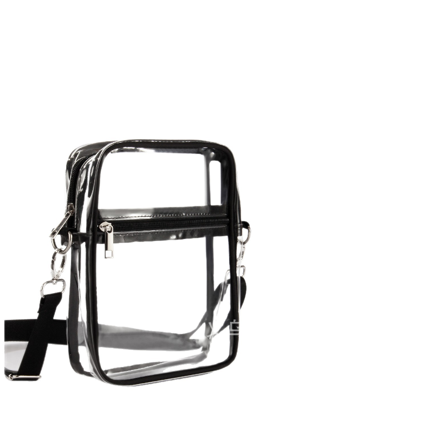 Stadium-Approved Clear Crossbody Bag – Transparent Messenger Purse for Concerts & Events