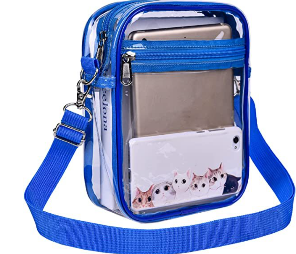 Stadium-Approved Clear Crossbody Bag – Transparent Messenger Purse for Concerts & Events