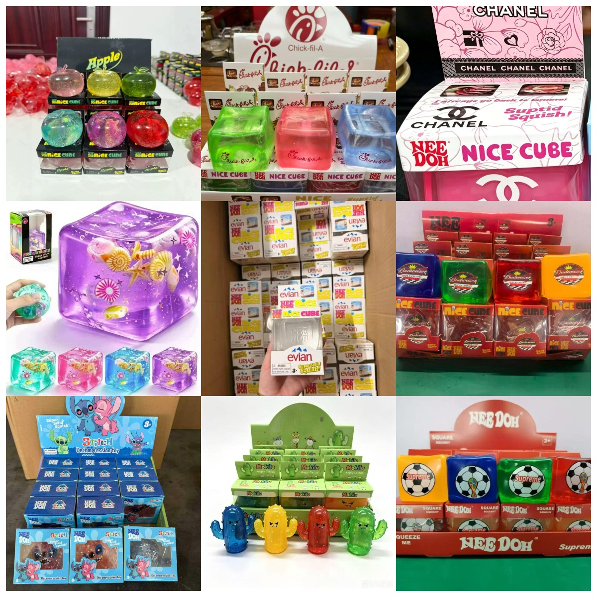 Squishy cubes Squishy cubes Toys with box