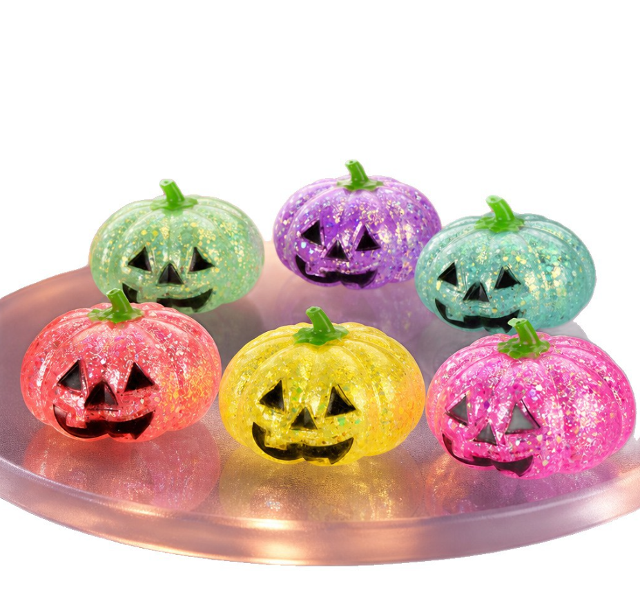 Halloween Stress Balls Squishy Toys for Adults Kids – Slow Rise Sugar Ball Sensory Fidget, Love Shape Squeeze Toy for Anxiety Relief & Hand Exercise