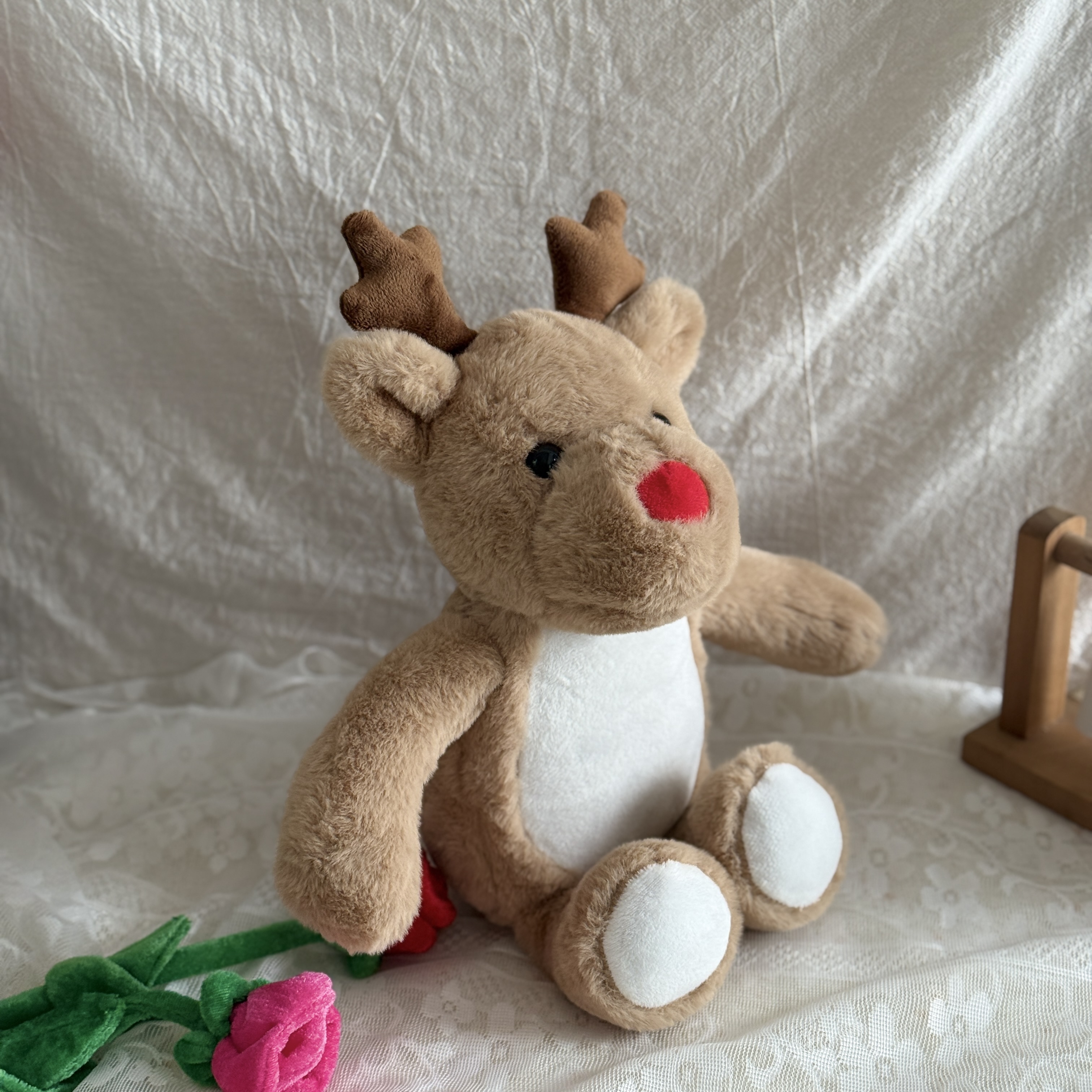 Christmas 13Inch Sublimation Blank Plush Bear, DIY White Stuffed Animal for Customization, Soft Cuddly Bear Doll