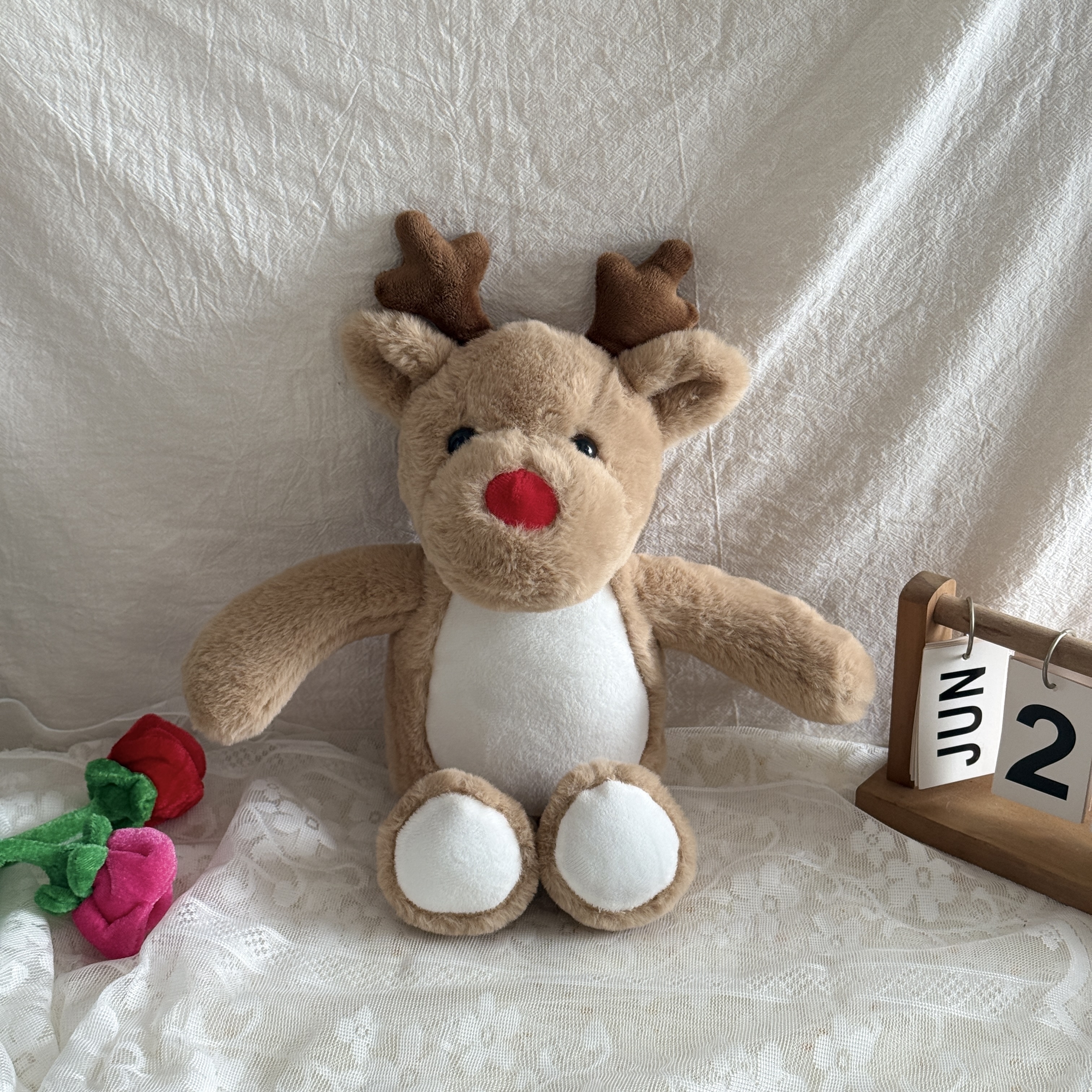 Christmas 13Inch Sublimation Blank Plush Bear, DIY White Stuffed Animal for Customization, Soft Cuddly Bear Doll