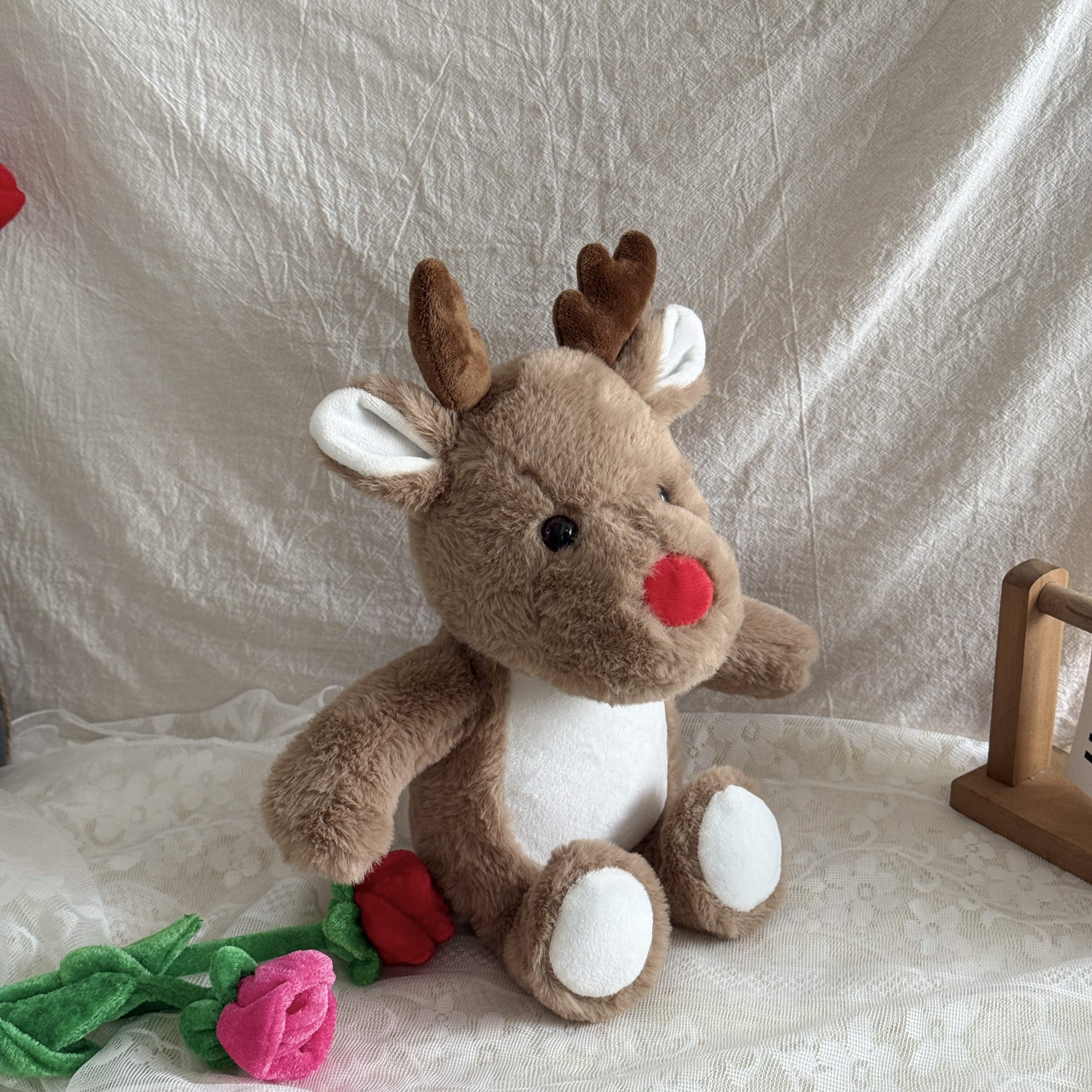 Christmas 13Inch Sublimation Blank Plush Bear, DIY White Stuffed Animal for Customization, Soft Cuddly Bear Doll