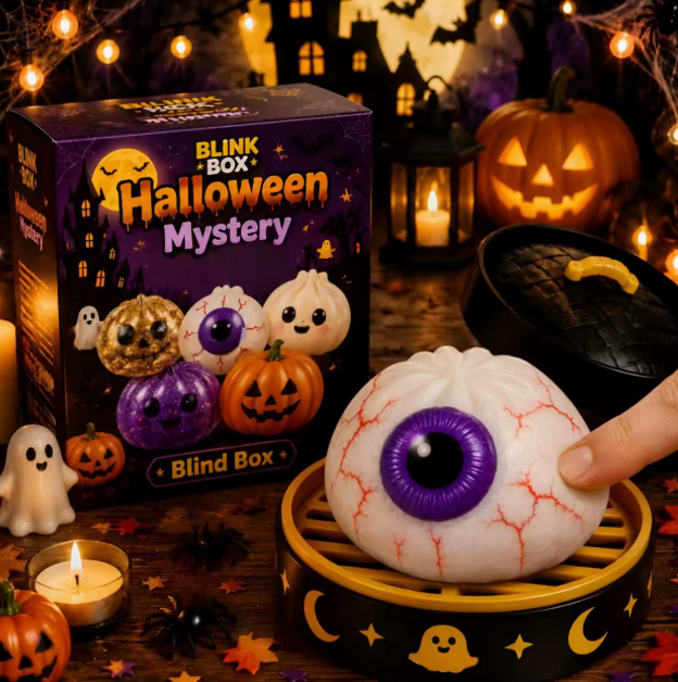 Halloween Stress Squishy Toys for Adults Kids – Slow Rise Sugar Ball Sensory Fidget, Love Shape Squeeze Toy for Anxiety Relief & Hand Exercise