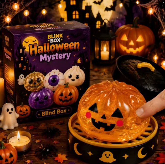 Halloween Stress Squishy Toys for Adults Kids – Slow Rise Sugar Ball Sensory Fidget, Love Shape Squeeze Toy for Anxiety Relief & Hand Exercise