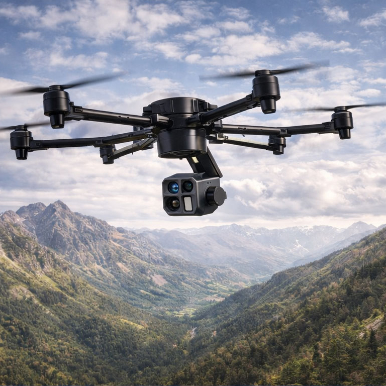 TAE380 Lightweight Multi-Sensor ISR Gimbal Payload