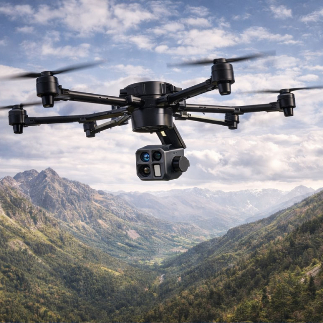 TAE380 Lightweight Multi-Sensor ISR Gimbal Payload