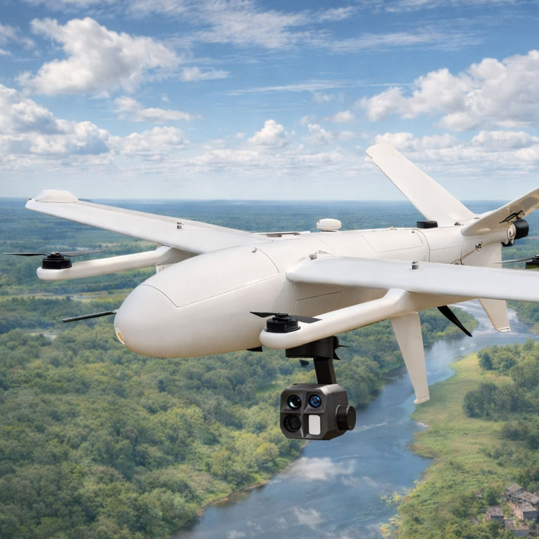 TAE380 Lightweight Multi-Sensor ISR Gimbal Payload