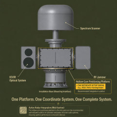 PAN200F Pan-Tilt Platform for Multi-Sensor and Counter-UAS Systems