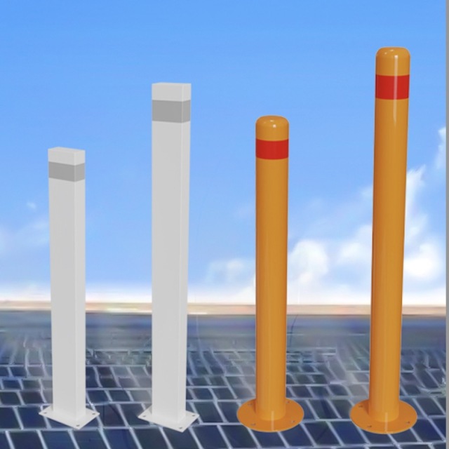 Round Solar Safety Bollard