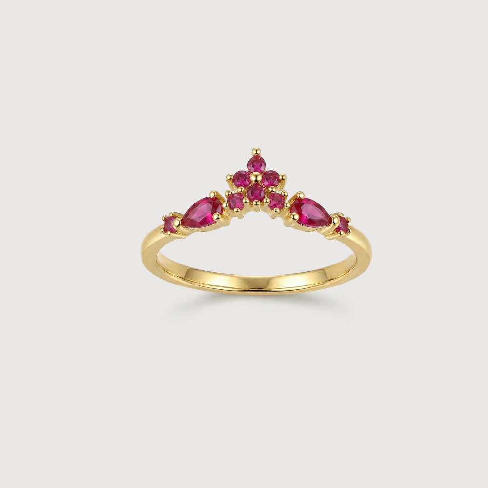 Ruby Crown Ring