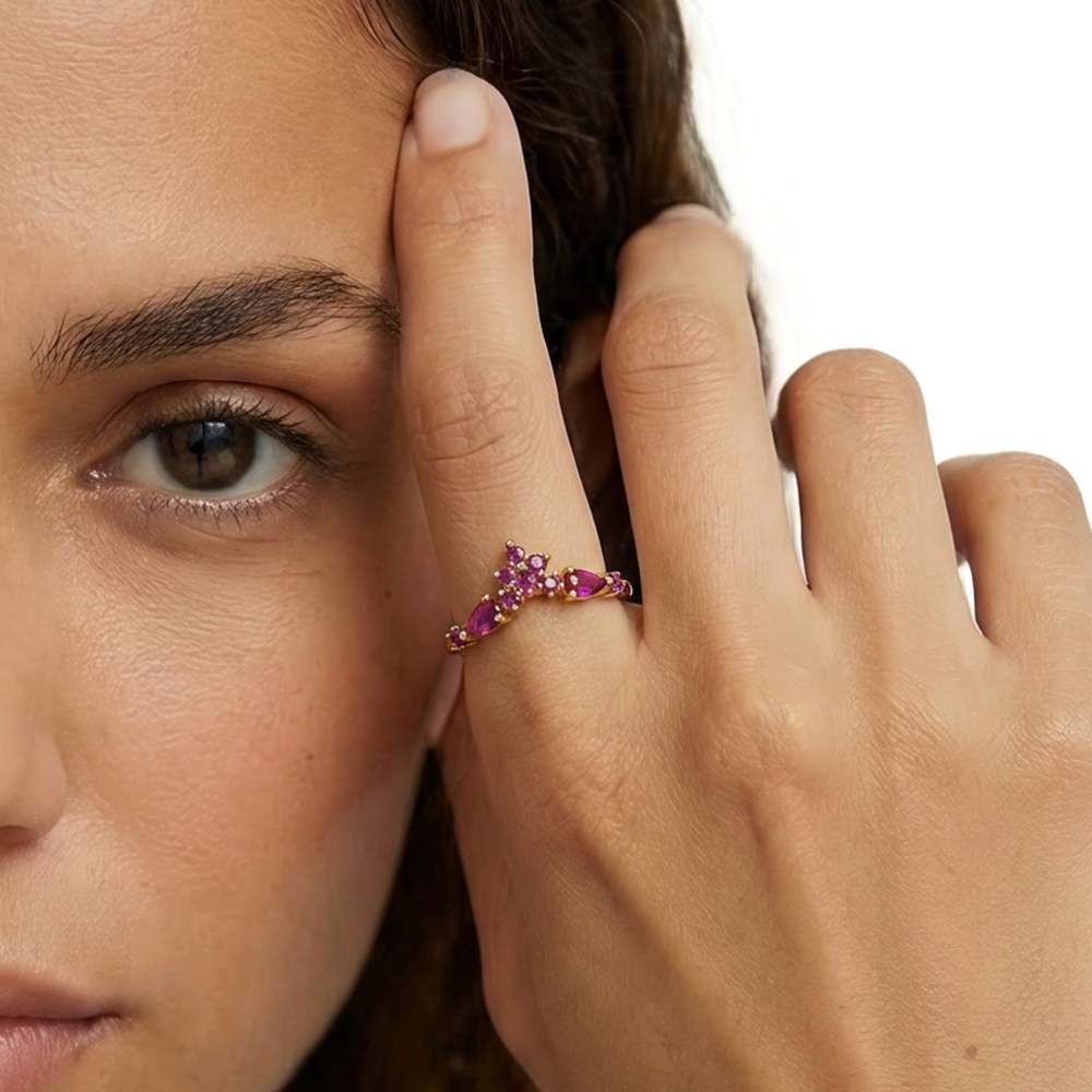 Ruby Crown Ring