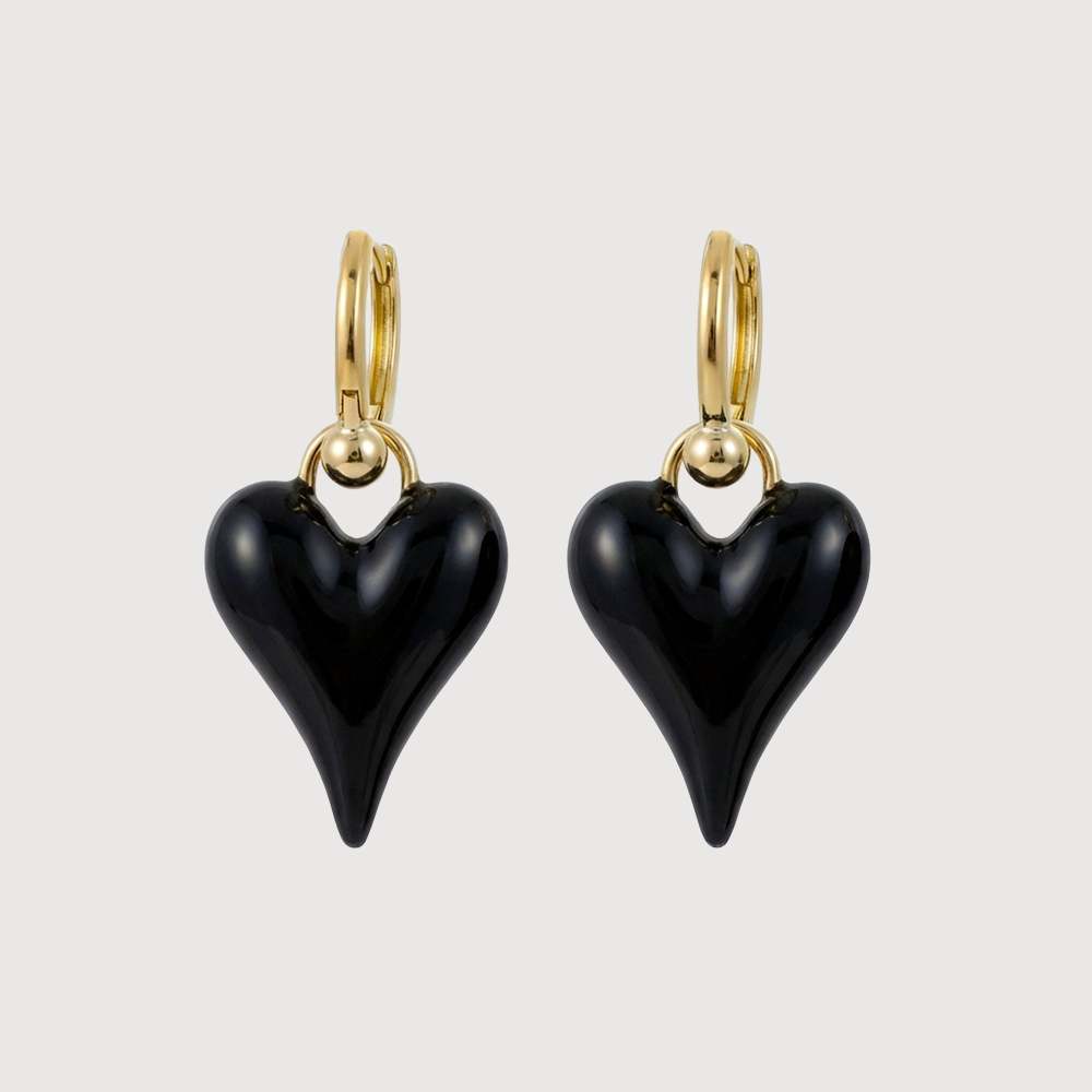 Vivid Heart Drop Earrings