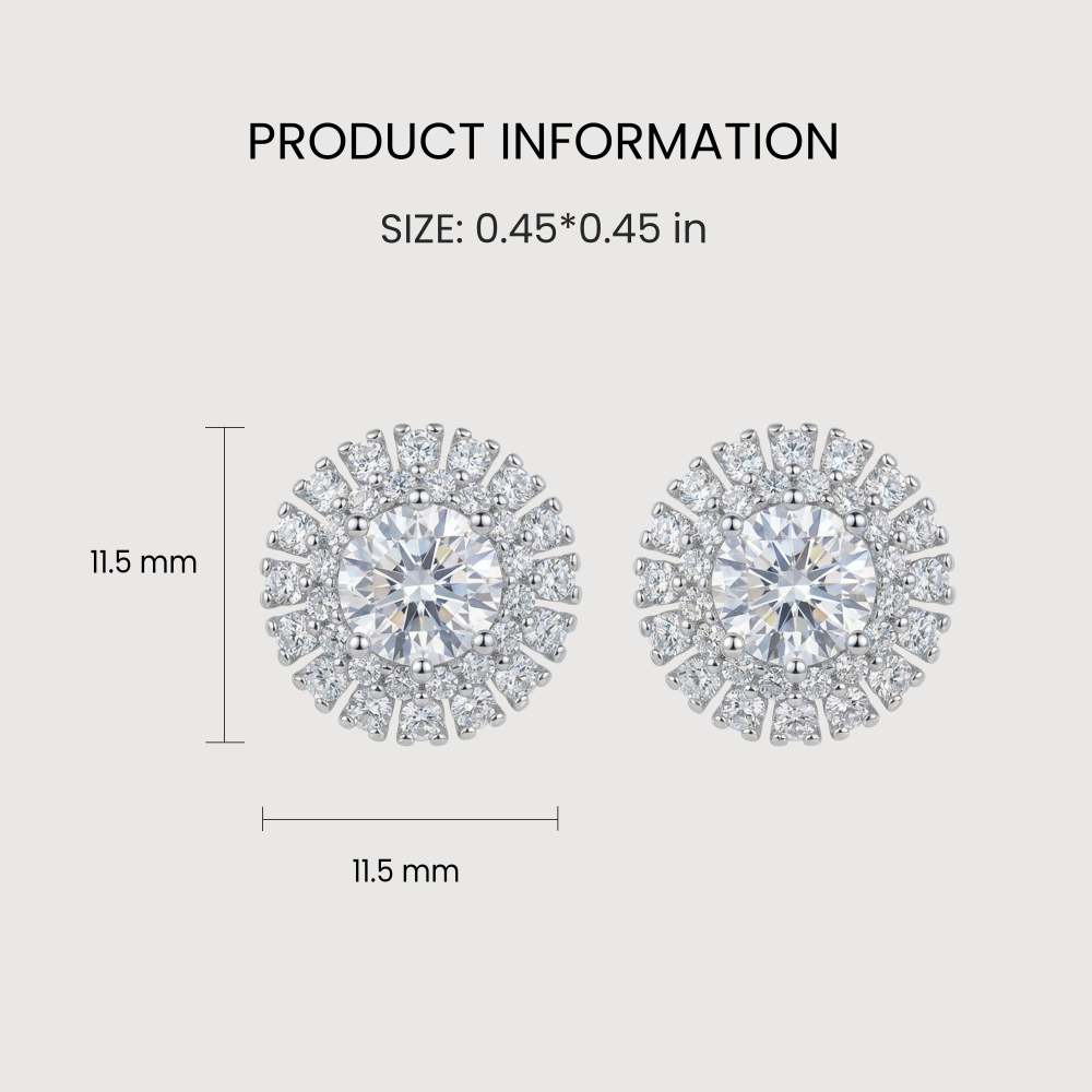 Elegant Snowflake Diamond Earrings