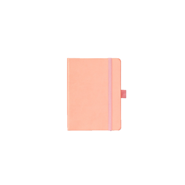 Portable Notebook with Bookmark and Strap Holder Hook
