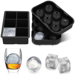 Silicone Round and Square Ice Trays