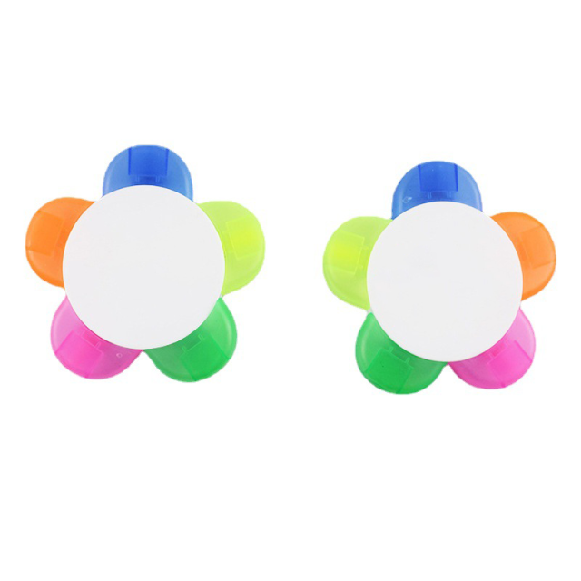 Flower-Shaped 5 Color Highlighter