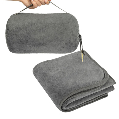 2 In 1 Fleece Blanket with Pillow Pouch