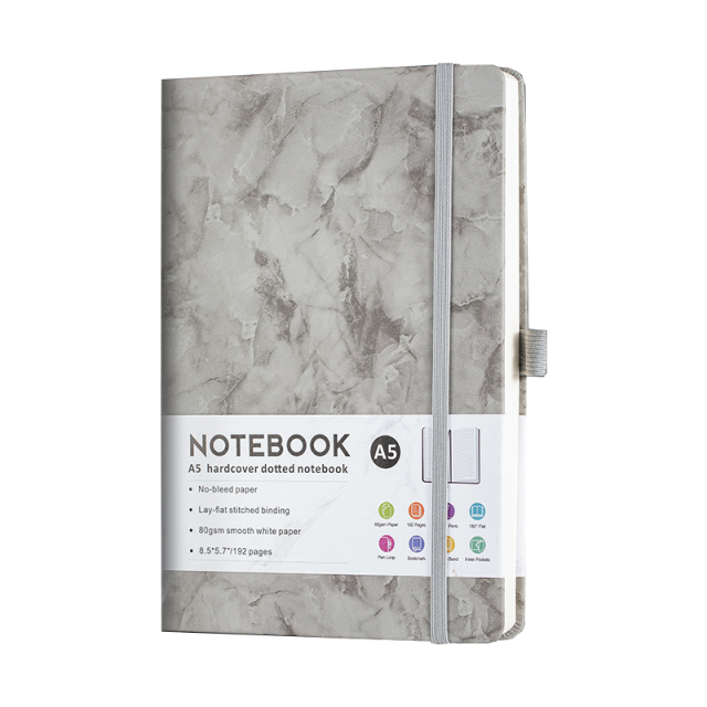 Marbled Cover A5 Notebook