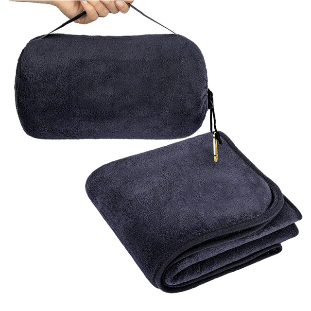 2 In 1 Fleece Blanket with Pillow Pouch