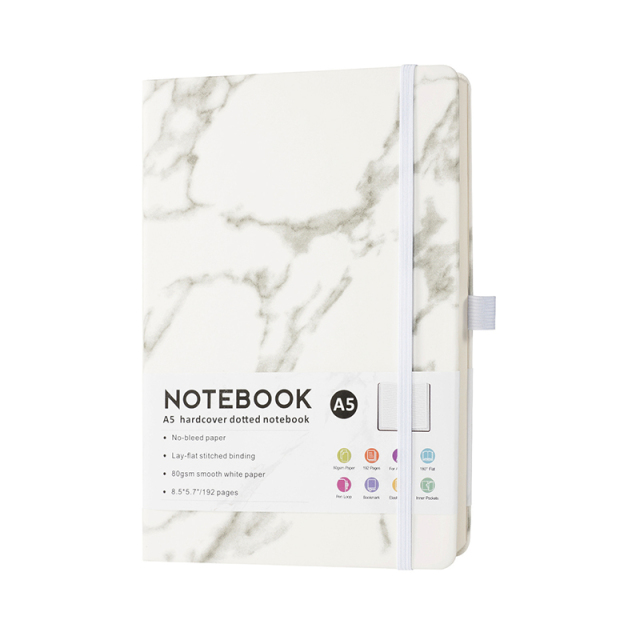 Marbled Cover A5 Notebook