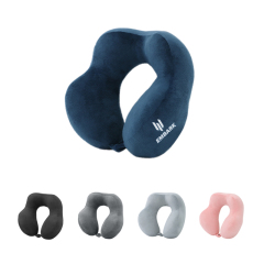 U-Shaped Crystal Velvet Neck Pillow