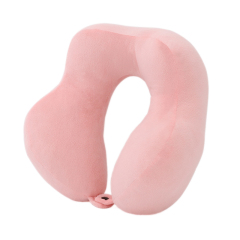 U-Shaped Crystal Velvet Neck Pillow