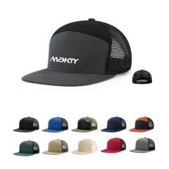 7-Panel Trucker Cap with Mesh Back