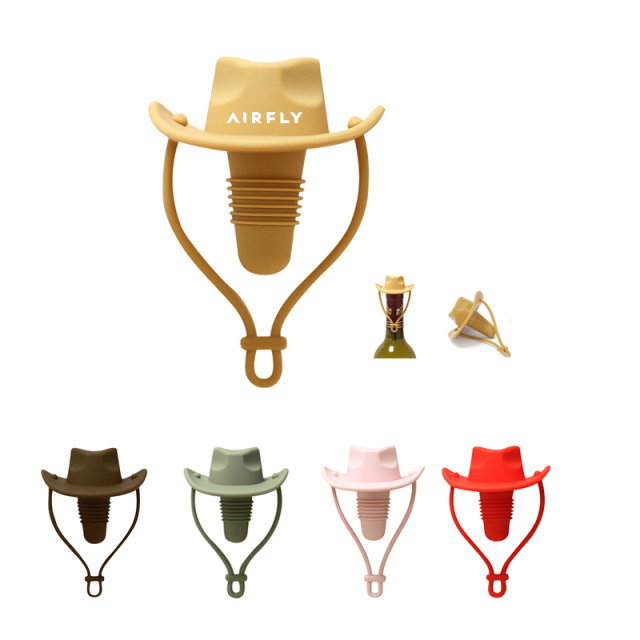 Silicone Cowboy Hat Wine Bottle Stopper