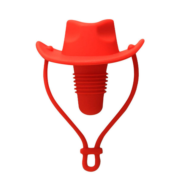 Silicone Cowboy Hat Wine Bottle Stopper