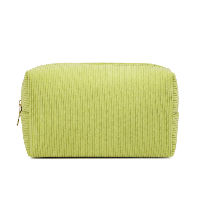 Portable Corduroy Makeup Bag