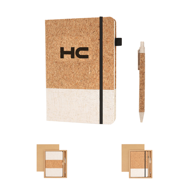 A5 Cork /PU Notebook Set