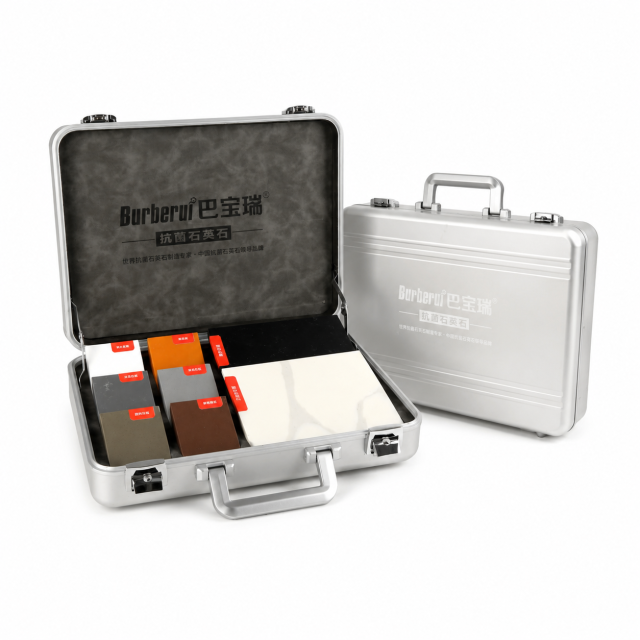 Aluminum Alloy Handbag Quartz Stone One-piece Display Box Rock Slab Tile Marble Display Box Dustproof Protection Box