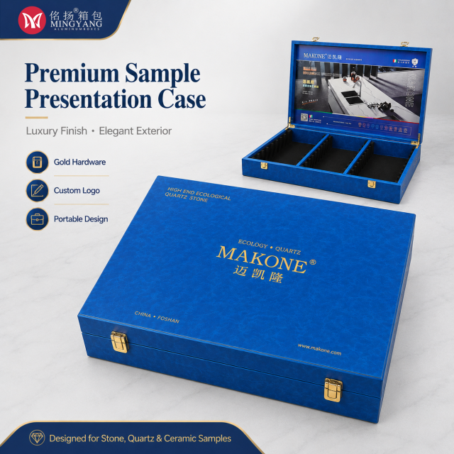 Marble Ceramic Sample Display Box Company Custom Handheld Product Demonstration Box One-Stop Product Customization