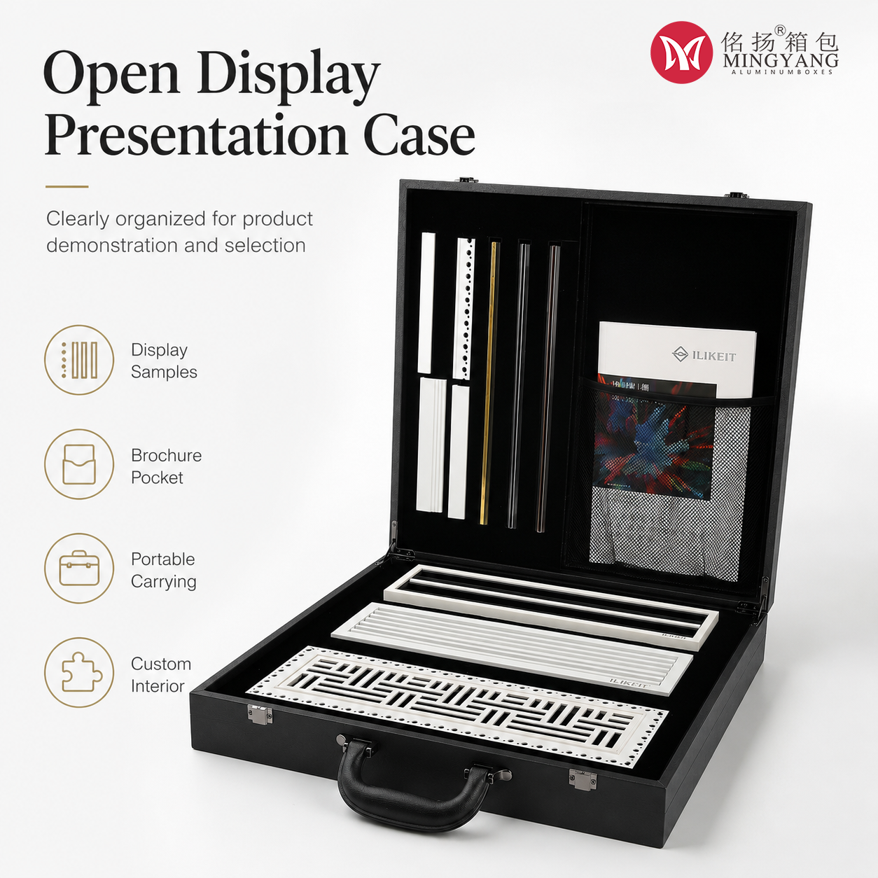 Custom Leather Box Display Case Instrument Storage Box Toolbox Handle Bag Tool Box Display Case