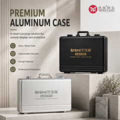 Aluminum Alloy Handbag Quartz Stone One-piece Display Box Rock Slab Tile Marble Display Box Dustproof Protection Box