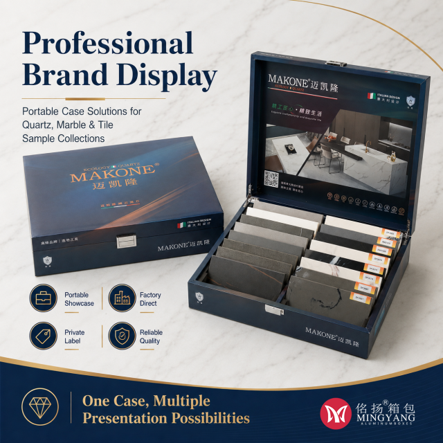 Marble Ceramic Sample Display Box Company Custom Handheld Product Demonstration Box One-Stop Product Customization